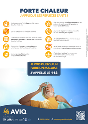 Avertissement chaleur et ozone